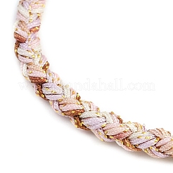 Браслеты из плетеного нейлонового шнура толщиной 4 мм&nbsp;FIND-A057-01G-17