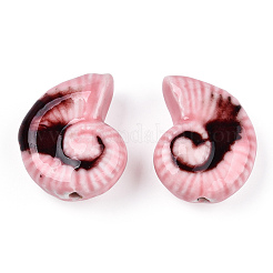 Фарфоровые бусины ручной работы&nbsp;PORC-S498-32G