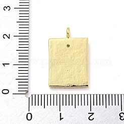 Латунные микропаве прозрачные подвески с фианитом&nbsp;FIND-Z044-06B