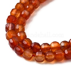 Натуральный красный агат бисер нитей&nbsp;G-F797-A18-01