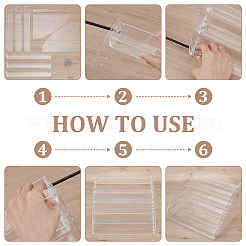 Прозрачный акриловый 6 слой лака для ногтей стойка для демонстрации&nbsp;ODIS-UN0001-22C