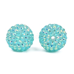 AB-цвет смолы горный хрусталь бисер&nbsp;RESI-S315-18x20-14