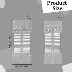 Акриловые линейки для вязания&nbsp;TOOL-WH0125-93