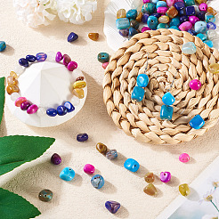 100шт 5 цвета бусины из натурального агата&nbsp;G-TA0002-51