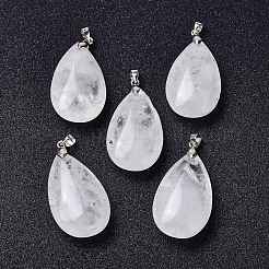 Природного кварца хрустальных подвесок&nbsp;X-G-D084-01P-B17
