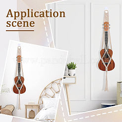 Держатель для гитары из хлопкового шнура макраме&nbsp;AJEW-WH20006-113B