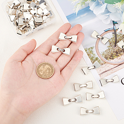 30 комплект складных застежек из сплава в тибетском стиле&nbsp;TIBE-OC0001-04