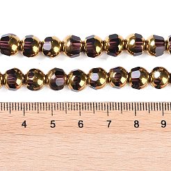 Стеклянные бусины с гальваническим покрытием &nbsp;EGLA-Q128-04A-FP05