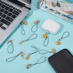 20 шт. 10-х стильных ремешка для мобильного телефона из сплава&nbsp;HJEW-OC00110