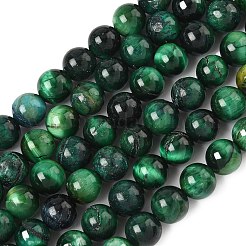 Нити из натурального тигрового глаза класса B&nbsp;G-F591-18-8mm-04