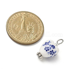 Подвески из фарфора ручной работы с принтом&nbsp;PALLOY-JF04403