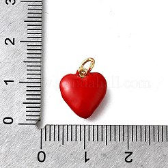 Латунные подвески из красной эмали&nbsp;KK-Z102-23G-05