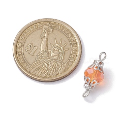 Стекло смешанного цвета с железным соединительным звеном&nbsp;PALLOY-JF02642-03