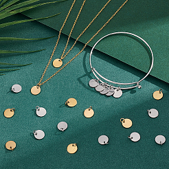 60 шт. 2-х цветные подвески из нержавеющей стали 304&nbsp;STAS-PH0005-88