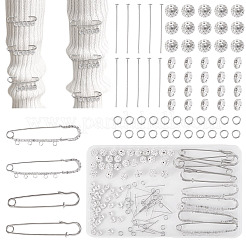 8 шт. 4 стиля железных булавок со стразами&nbsp;FIND-TA0008-81