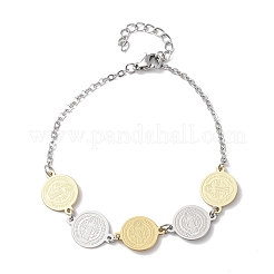 Браслеты из нержавеющей стали 304 Religion для женщин&nbsp;LS-BJEW-F524-03GP