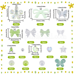Прозрачные акриловые бусины смешанного стиля&nbsp;TACR-SC0001-27B