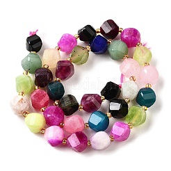 Нити бусин из натурального кварца окрашенные&nbsp;G-U023-A02-06