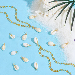 60 шт. подвески из натуральной окрашенной ракушки каури&nbsp;FIND-ME0001-76