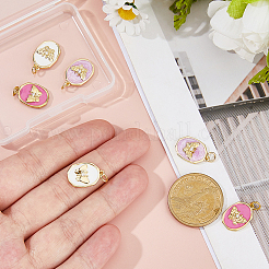 6шт 3 цвета латунные микропаве прозрачные кубические циркониевые подвески&nbsp;KK-HS0015-80