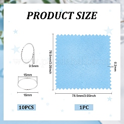 10 шт. 925 соединительных кольца из стерлингового серебра&nbsp;FIND-BC0005-06