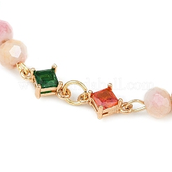 2шт 2-х цветные браслеты из стеклянных бусин для женщин&nbsp;BJEW-JB11976