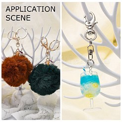 Поворотные застежки из окрашенного сплава с двойным глазком&nbsp;PALLOY-T080-03-NR