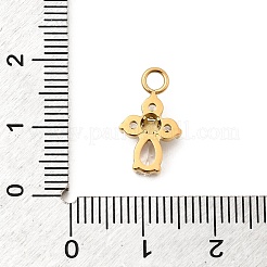 Подвески из нержавеющей стали 304 с микропаве из кубического циркония&nbsp;STAS-P431-40A-G