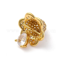 Реечное покрытие латунь с подвесками из кубического циркония&nbsp;KK-Q010-04G