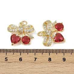 Латунные микро проложить кубического циркония подвески&nbsp;KK-H072-05G