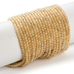 Бусины из натурального желтого граната&nbsp;G-Z129-C01-3mm-01