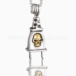 Ожерелья с подвеской в виде черепа на Хэллоуин из нержавеющей стали 304&nbsp;FS-WG2C8C2-04