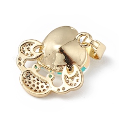 Стойки обшивки латунь микро проложить Циркон подвеску&nbsp;KK-C015-01G-13