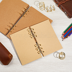 Железный переплет с 3 кольцом&nbsp;AJEW-CP0009-48B