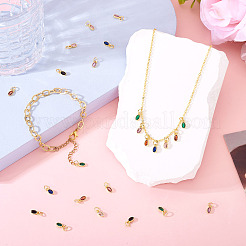 20шт латунные подвески с микропаве и кубическим цирконием&nbsp;KK-TA0002-25