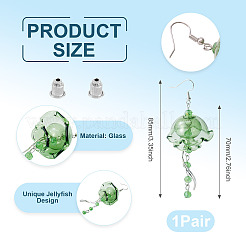 Латунь болтающиеся серьги&nbsp;EJEW-TAC00022