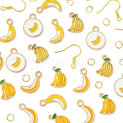 Серьги-подвески в форме банана своими руками&nbsp;DIY-FS0006-04