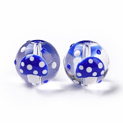 Стекло с эмалевыми бусинами&nbsp;LAMP-P058-01E