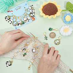 Наборы счетчиков цепочек для вязания рядов и маркеров для запирания петель&nbsp;HJEW-AB00501