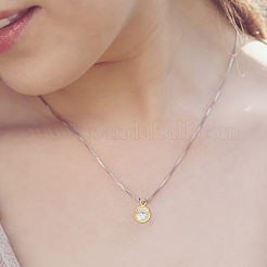 48 шт. 3 стиля латунных подвесок с микропаве из прозрачного кубического циркония&nbsp;FIND-GO0003-37