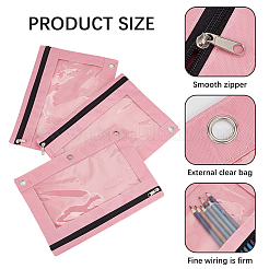 Ткань Оксфорд с легкосплавными пеналами для папки с 3 кольцом&nbsp;AJEW-CP0008-02A