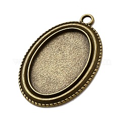 Тибетском стиле сеттинги сплав цинка кулон кабошон&nbsp;X-TIBEP-M004-01AB-NR
