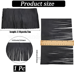 2 м отделка бахромой из искусственной кожи и замши&nbsp;AJEW-CY0001-58A-01