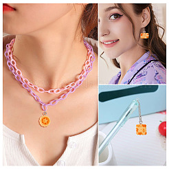 42 шт. подвески из смолы с имитацией хлеба в 14 стилях&nbsp;FIND-TA0008-49