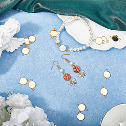 30 шт. оправы для кабошонов из нержавеющей стали 304&nbsp;STAS-BBC0004-67B-G