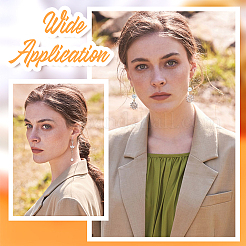 6 пара двухцветных латунных крючков для сережек с микропаве из прозрачного кубического циркония&nbsp;ZIRC-BBC0001-85