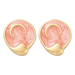 Серьги-гвоздики из нержавеющей стали 304 с эмалью&nbsp;STAS-D368-05G