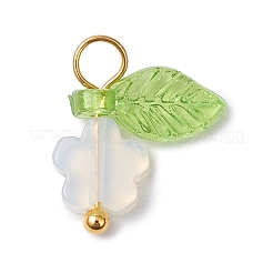 10 шт. подвески-цветы из опалита&nbsp;PALLOY-JF03765-02