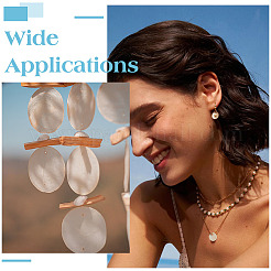 150 шт. 3 стиля натуральные подвески-диски в виде ракушек Capiz&nbsp;SHEL-ME0001-02