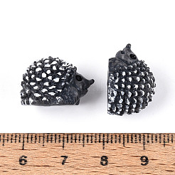 Миниатюрные украшения из синтетической смолы в виде ёжика&nbsp;AJEW-WH0606-67A